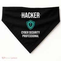 Cyber Security Professional Protection White Hat Hackers USA-Made Doggie Bandana thumb 0