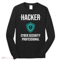 Cyber Security Professional Protection White Hat Hackers Long Sleeve Shirt thumb 0