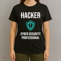 Cyber Security Professional Protection White Hat Hackers T-Shirt thumb 4