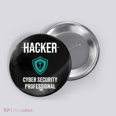 Cyber Security Professional Protection White Hat Hackers Button