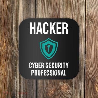 Cyber Security Professional Protection White Hat Hackers Coaster