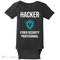 Cyber Security Professional Protection White Hat Hackers Baby Bodysuit thumb 0