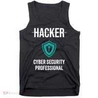 Cyber Security Professional Protection White Hat Hackers Tank Top thumb 0