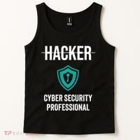Cyber Security Professional Protection White Hat Hackers Tank Top thumb 2