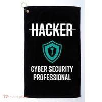 Cyber Security Professional Protection White Hat Hackers Golf Towel thumb 0