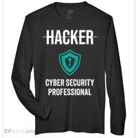 Cyber Security Professional Protection White Hat Hackers Zone Performance Long-Sleeve T-Shirt thumb 0
