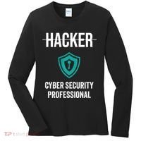 Cyber Security Professional Protection White Hat Hackers Women's Long Sleeve Shirt thumb 0