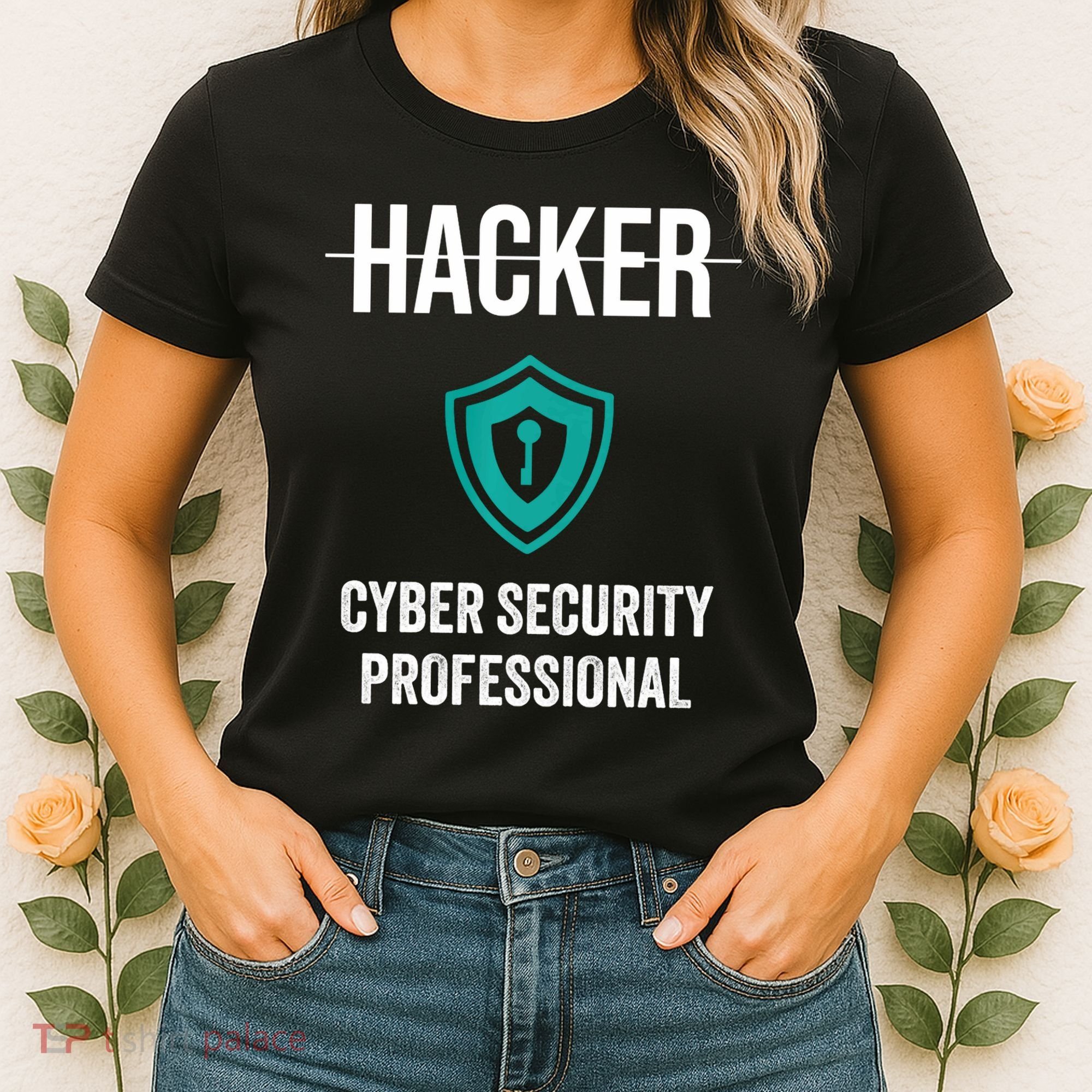 Cyber Security Professional Protection White Hat Hackers Women's T-Shirt