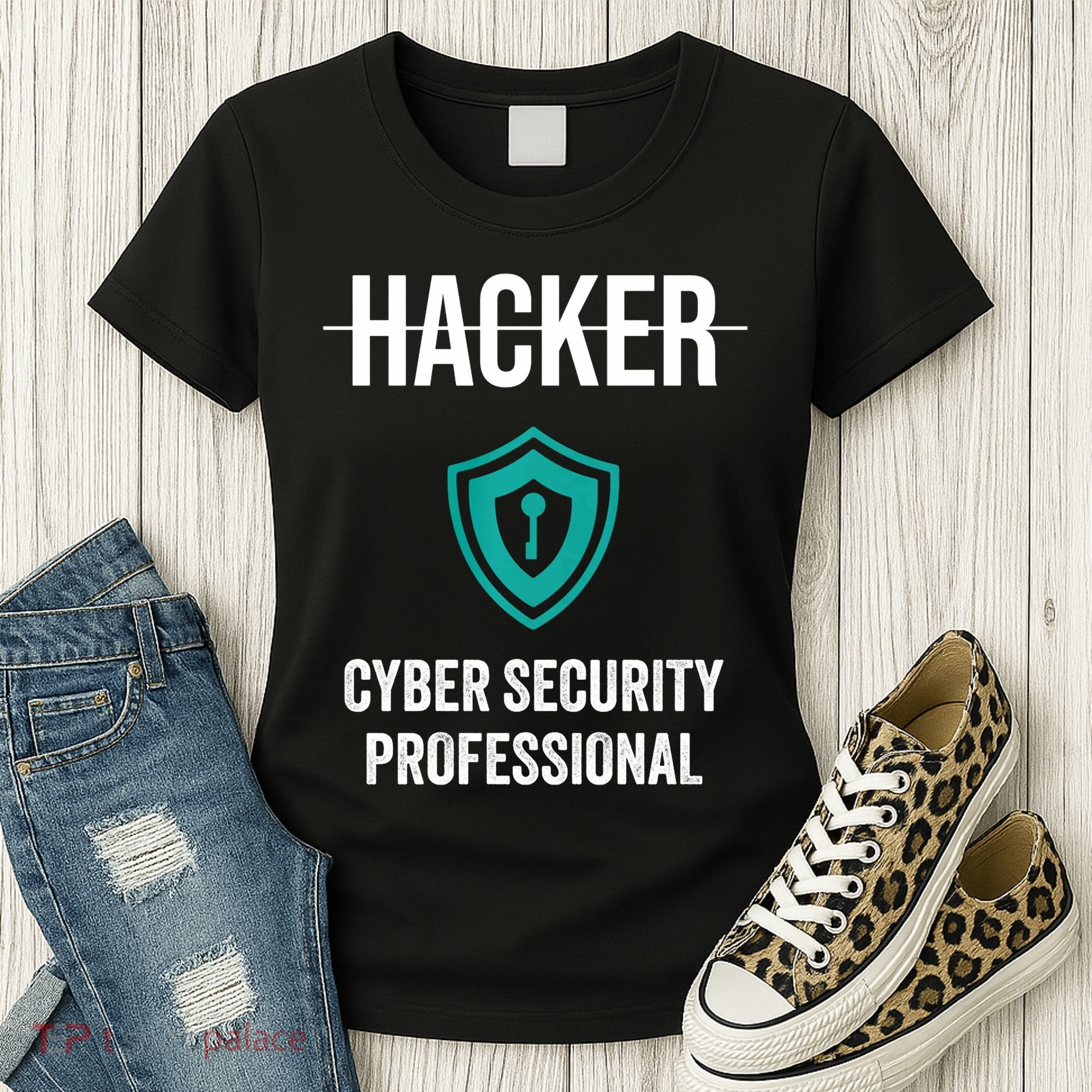 Cyber Security Professional Protection White Hat Hackers Women's T-Shirt