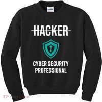 Cyber Security Professional Protection White Hat Hackers Kids Sweatshirt thumb 0