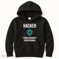 Cyber Security Professional Protection White Hat Hackers Kids Hoodie thumb 0