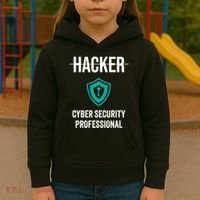 Cyber Security Professional Protection White Hat Hackers Kids Hoodie thumb 3