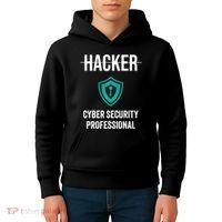 Cyber Security Professional Protection White Hat Hackers Kids Hoodie thumb 4