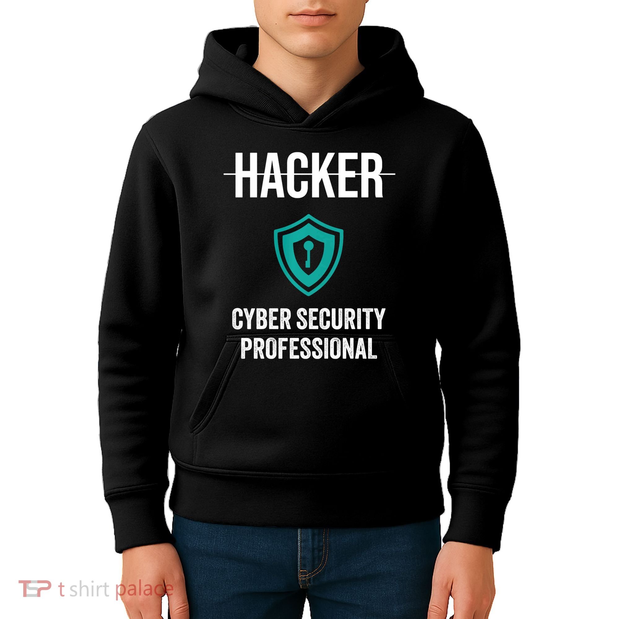 Cyber Security Professional Protection White Hat Hackers Kids Hoodie