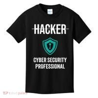 Cyber Security Professional Protection White Hat Hackers Kids T-Shirt thumb 0