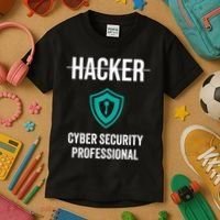 Cyber Security Professional Protection White Hat Hackers Kids T-Shirt thumb 3