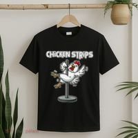 Chicken Strips Pun Funny Sarcastic Life Quotes Jokes Humor T-Shirt thumb 2