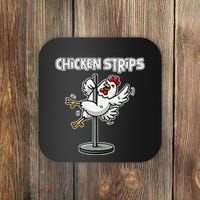 Chicken Strips Pun Funny Sarcastic Life Quotes Jokes Humor Coaster thumb 0