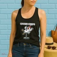 Chicken Strips Pun Funny Sarcastic Life Quotes Jokes Humor Women's Tank Top thumb 2