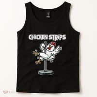 Chicken Strips Pun Funny Sarcastic Life Quotes Jokes Humor Tank Top thumb 2