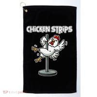 Chicken Strips Pun Funny Sarcastic Life Quotes Jokes Humor Golf Towel thumb 0