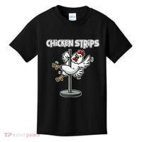 Chicken Strips Pun Funny Sarcastic Life Quotes Jokes Humor Kids T-Shirt thumb 0