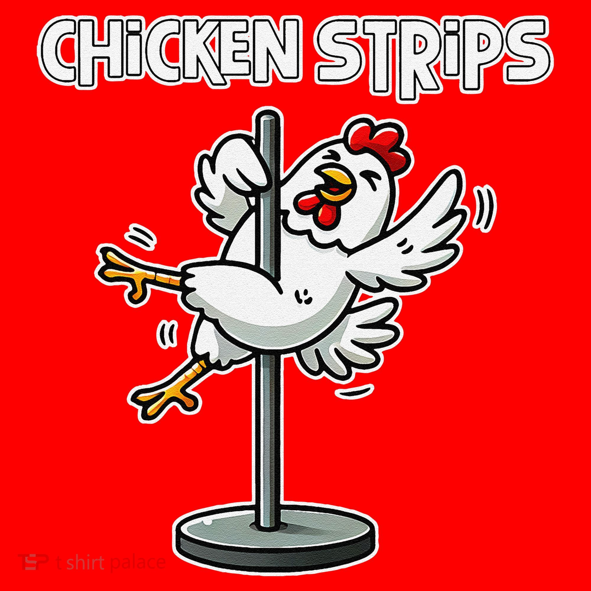 Chicken Strips Pun Funny Sarcastic Life Quotes Jokes Humor Santa Hat