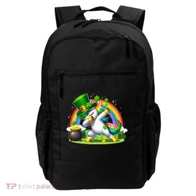 Cute St Patricks Day Dabbing Leprechaun Pony Backpack