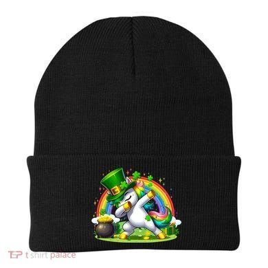 Cute St Patricks Day Dabbing Leprechaun Pony Beanie