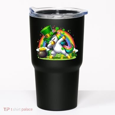 Cute St Patricks Day Dabbing Leprechaun Pony Tumbler