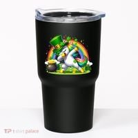 Cute St Patricks Day Dabbing Leprechaun Pony Tumbler thumb 0