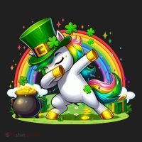 Cute St Patricks Day Dabbing Leprechaun Pony Tumbler thumb 3