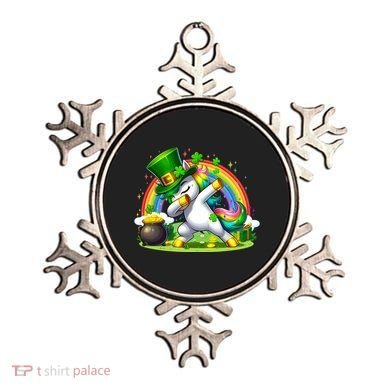 Cute St Patricks Day Dabbing Leprechaun Pony Ornament