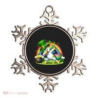 Cute St Patricks Day Dabbing Leprechaun Pony Ornament thumb 0