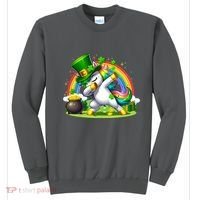 Cute St Patricks Day Dabbing Leprechaun Pony Sweatshirt thumb 0