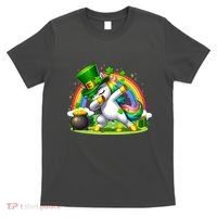 Cute St Patricks Day Dabbing Leprechaun Pony T-Shirt thumb 0