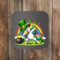 Cute St Patricks Day Dabbing Leprechaun Pony Coaster thumb 0