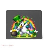 Cute St Patricks Day Dabbing Leprechaun Pony Mousepad thumb 0