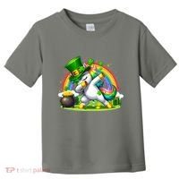 Cute St Patricks Day Dabbing Leprechaun Pony Toddler T-Shirt thumb 0