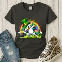 Cute St Patricks Day Dabbing Leprechaun Pony Women's T-Shirt thumb 3