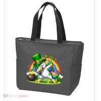Cute St Patricks Day Dabbing Leprechaun Pony Tote Bag thumb 3