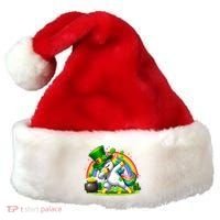 Cute St Patricks Day Dabbing Leprechaun Pony Santa Hat thumb 0