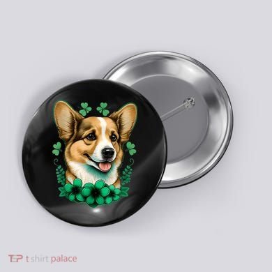 Corgi St. Patricks Day: Fun For Corgi And Irish Lovers Button