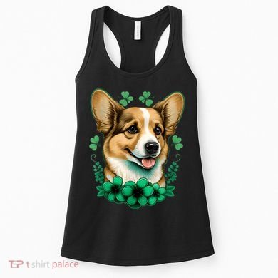 Corgi St. Patricks Day: Fun For Corgi And Irish Lovers Women's Tank Top