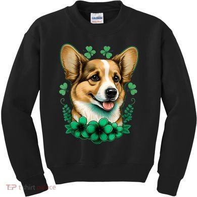 Corgi St. Patricks Day: Fun For Corgi And Irish Lovers Kids Sweatshirt