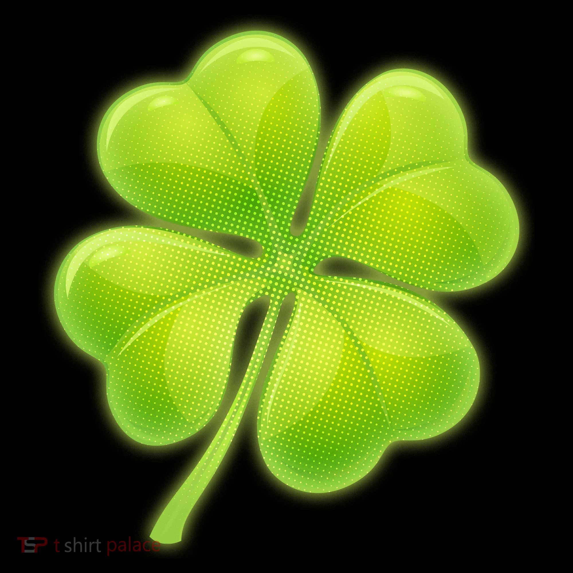 Cute St Patricks Day Lucky Glowing Shamrock Clover Bucket Hat