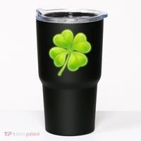 Cute St Patricks Day Lucky Glowing Shamrock Clover Tumbler thumb 0
