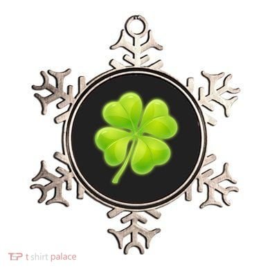 Cute St Patricks Day Lucky Glowing Shamrock Clover Ornament
