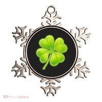 Cute St Patricks Day Lucky Glowing Shamrock Clover Ornament thumb 0