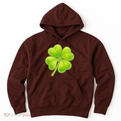 Cute St Patricks Day Lucky Glowing Shamrock Clover Hoodie